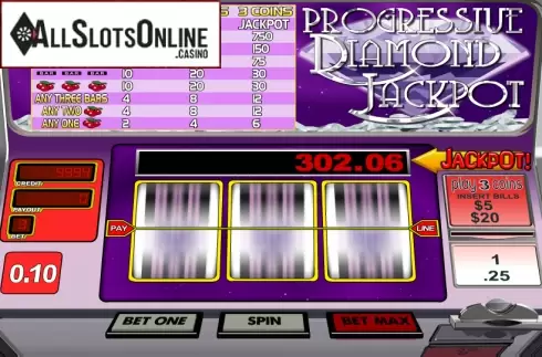 Reels 1. Diamond Jackpot from Betsoft