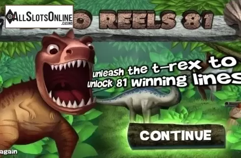 Start Screen. Dino Reels 81 from Wazdan