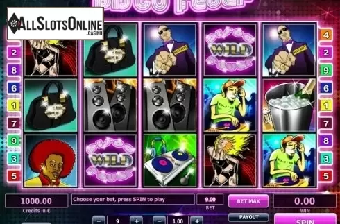 Reel screen. Disco Fever (Tom Horn Gaming) from Tom Horn Gaming