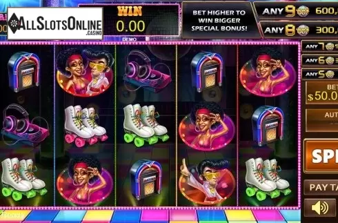 Reels screen. Disco Night Fever from PlayStar