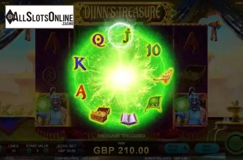 Free Spins 1. Djinns Treasure from Rocksalt Interactive