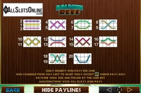 Screen3. Dolphin Reef from Playtech