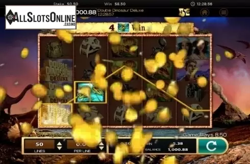Win screen 2. Double Dinosaur Deluxe from High 5 Games