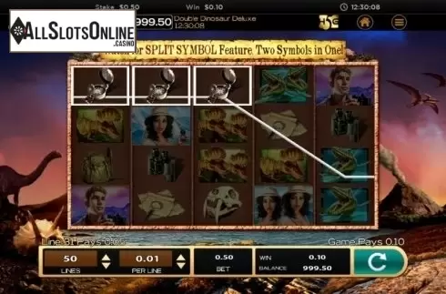 Win screen 4. Double Dinosaur Deluxe from High 5 Games