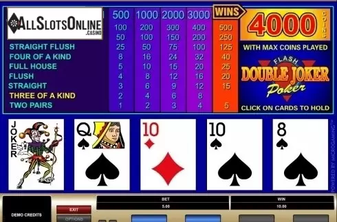 Game Screen. Double Joker (Microgaming) from Microgaming