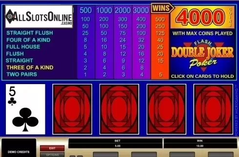 Game Screen. Double Joker (Microgaming) from Microgaming