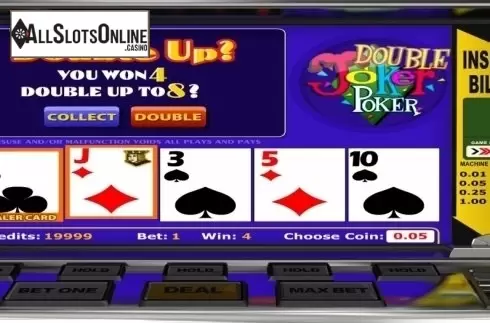 Game Screen. Double Joker Poker (Betsoft) from Betsoft