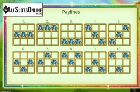 Paytable 2. Doublin Gold from Booming Games
