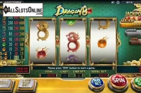 Game Workflow screen . Dragon 8 from SimplePlay