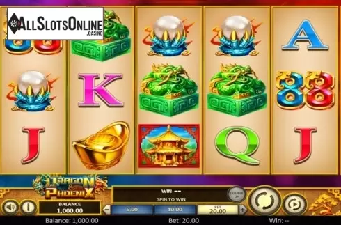 Reel Screen. Dragon & Phoenix from Betsoft