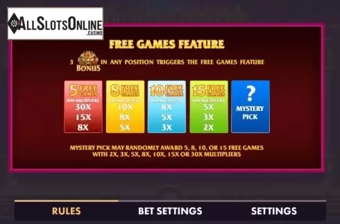 Feature screen 1. Dragon Sevens from NetGame