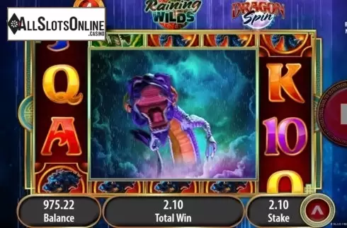 Intro Game screen. Dragon Spin from Bally