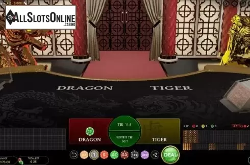 Game Screen. Dragon Tiger First Person from Evolution Gaming