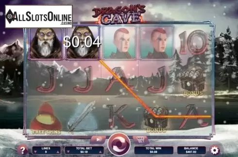 Win screen 3. Dragon's Cave (Arrows Edge) from Arrows Edge