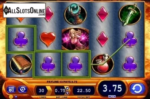 Win screen. Dragon's Inferno from WMS