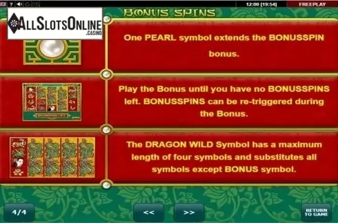 Screen5. Dragon's Pearl (Amatic) from Amatic Industries
