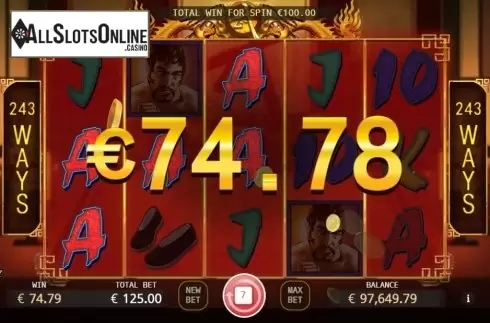 Win Screen. Dragon's Way from KA Gaming