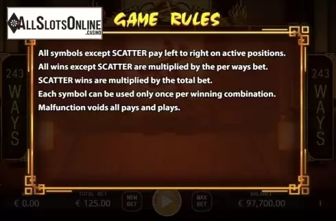 Rules. Dragon's Way from KA Gaming