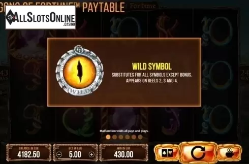 Wild Symbol. Dragons of Fortune from SYNOT