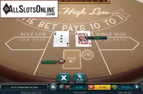Win Screen. Draw High Low (Nucleus Gaming) from Nucleus Gaming