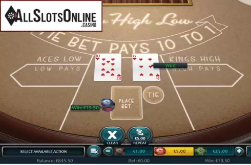 Win Screen 2. Draw High Low (Nucleus Gaming) from Nucleus Gaming