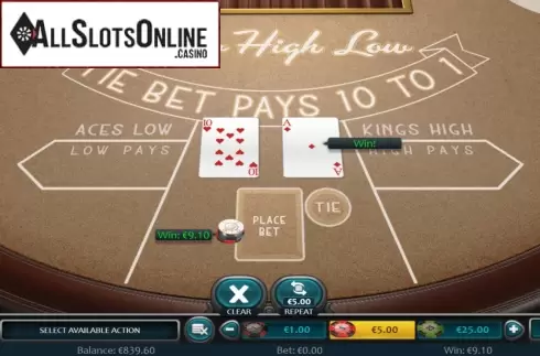 Win Screen 3. Draw High Low (Nucleus Gaming) from Nucleus Gaming
