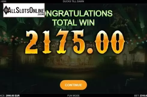 Total Win. Ducks Till Dawn from Kalamba Games