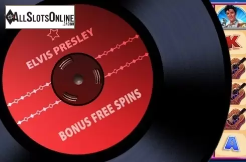 Bonus feature screen. ELVIS: THE KING Lives from WMS