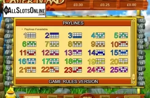 Paylines. Easter Island (Eyecon) from Eyecon