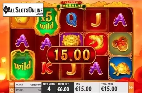 Win. Eastern Emeralds from Quickspin