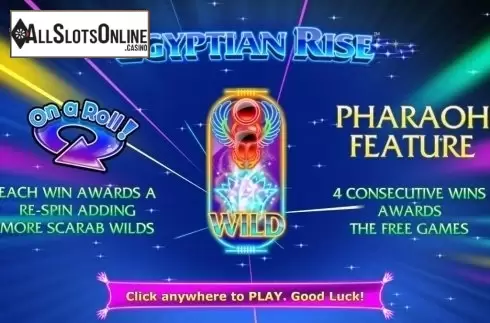Intro screen. Egyptian Rise from Side City