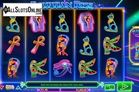 Reels screen. Egyptian Rise from Side City