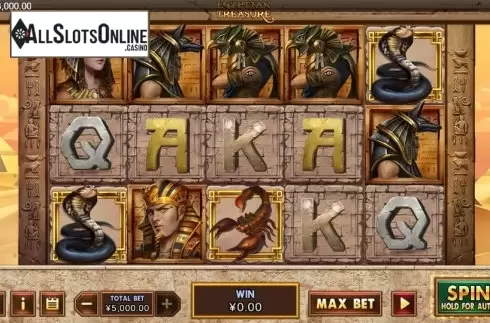 Reel screen. Egyptian Treasure from XIN Gaming