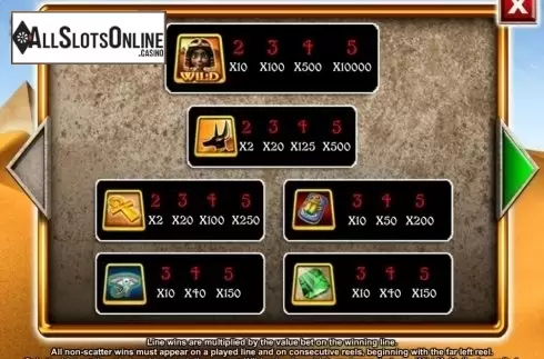 Screen2. Egyptian Treasures from Mazooma