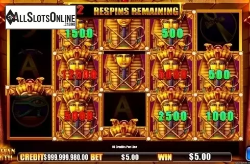 Game Screen 4. Egyptian Wealth from Ainsworth