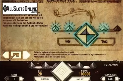 Screen7. Elements: The Awakening from NetEnt