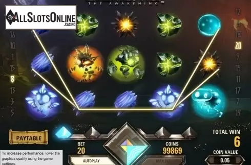 Screen4. Elements: The Awakening from NetEnt