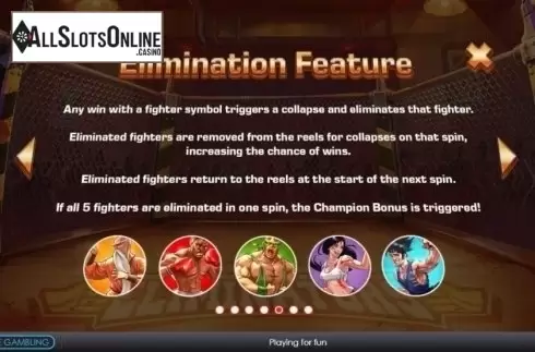 Bonus Feature. Eliminators from Playtech