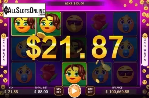 Win Screen 1. Emoji from KA Gaming