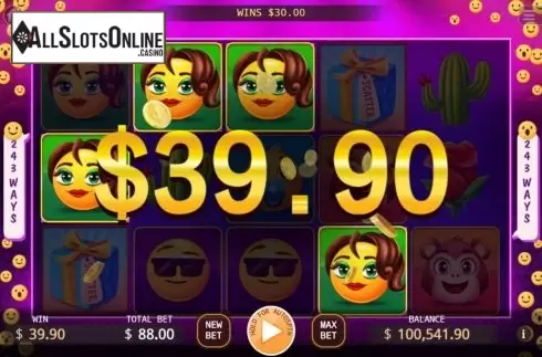 Win Screen 2. Emoji from KA Gaming