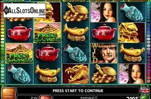 Screen2. Emperor Chin's Tomb from Casino Technology