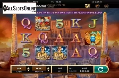Reel Screen. Empress of the Nile from High 5 Games