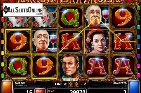 Screen 1. English Rose from Casino Technology
