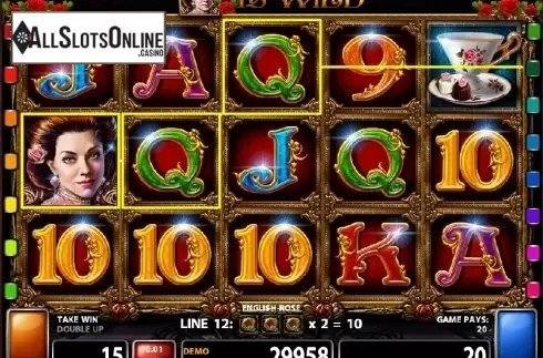 Screen 4. English Rose from Casino Technology