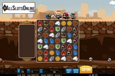 Reel screen. Epic Gladiators from Evoplay Entertainment