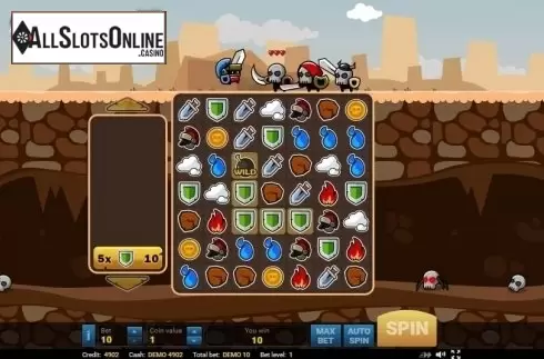 Win screen. Epic Gladiators from Evoplay Entertainment