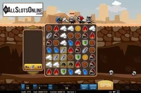Wild Win screen. Epic Gladiators from Evoplay Entertainment