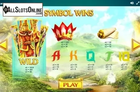 Paytable 3. Epic Journey (Red Tiger) from Red Tiger