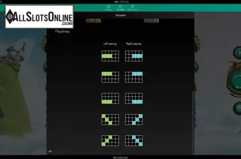 Paytable. Eternal Shogi from Spearhead Studios