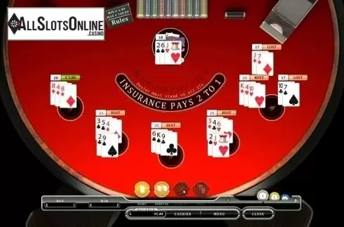 Game Screen. European Classic Blackjack MH from Oryx